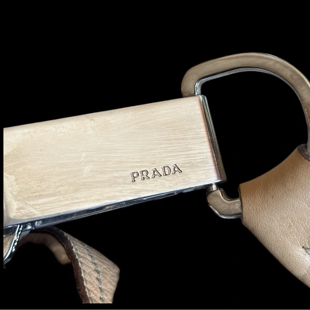 AUTHENTIC PRADA IF PRADA MADE CAPPUCCINO IN HANDBAGS-DAINO LEATHER SHOULDER BAG - Picture 6 of 7